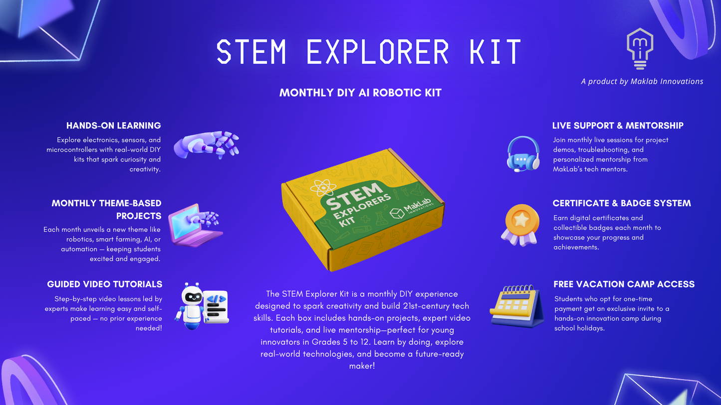 Monthly STEM Kit (Annual Subscription)